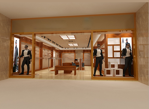实体店男装展柜定制